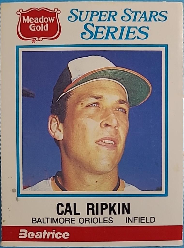 Cal Ripken #11 Baseball Cards 1986 Meadow Gold Super Stars Series