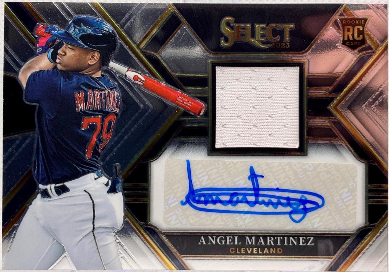Angel Martinez #PJA-AM 2023 Panini Select Baseball Rookie Jersey Autographs