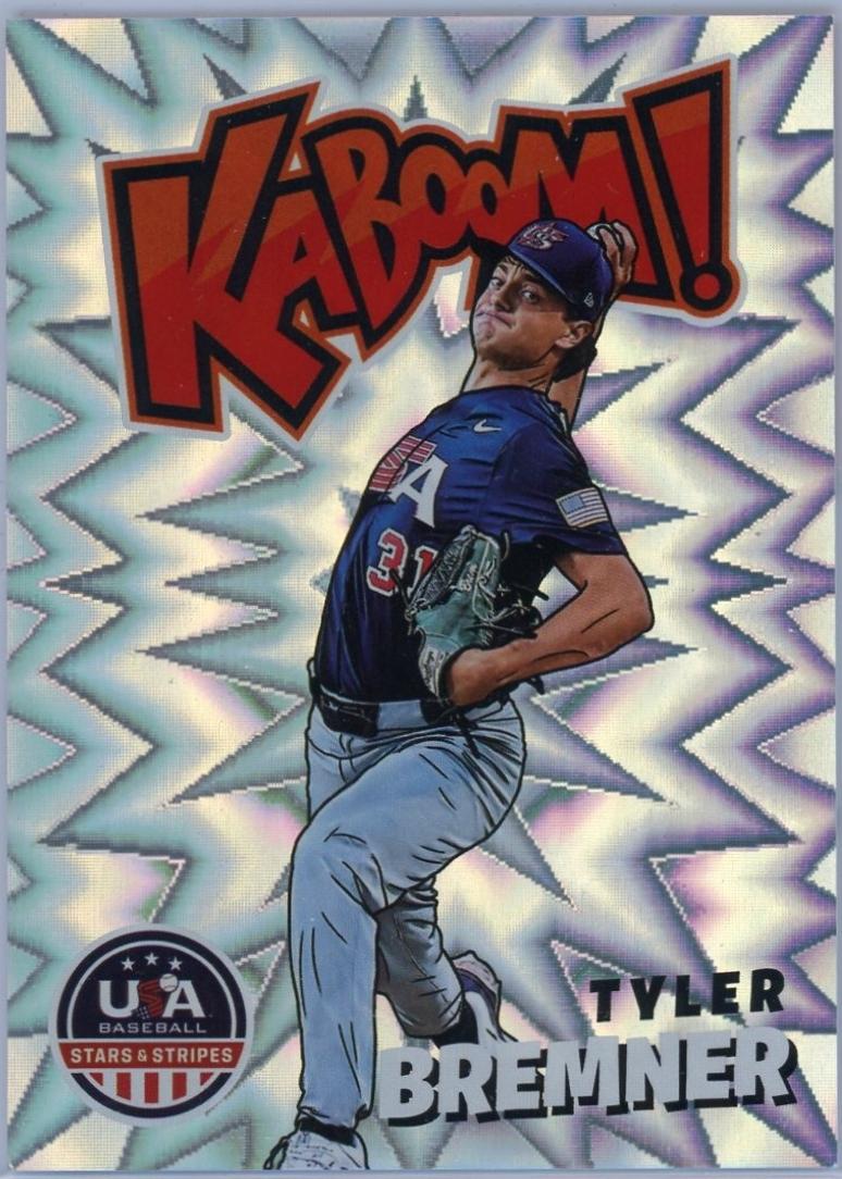 Tyler Bremner #4 Baseball Cards 2025 Panini Stars and Stripes Kaboom
