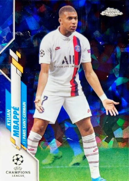 Kylian Mbappe #26 Soccer Cards 2019 Topps Chrome UEFA Champions League Sapphire