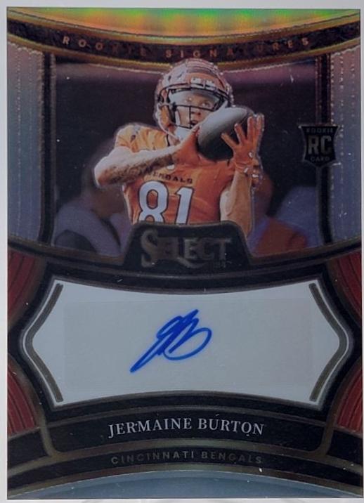 Jermaine Burton #RSP-JBN 2024 Panini Select Rookie Signature Prizm Football