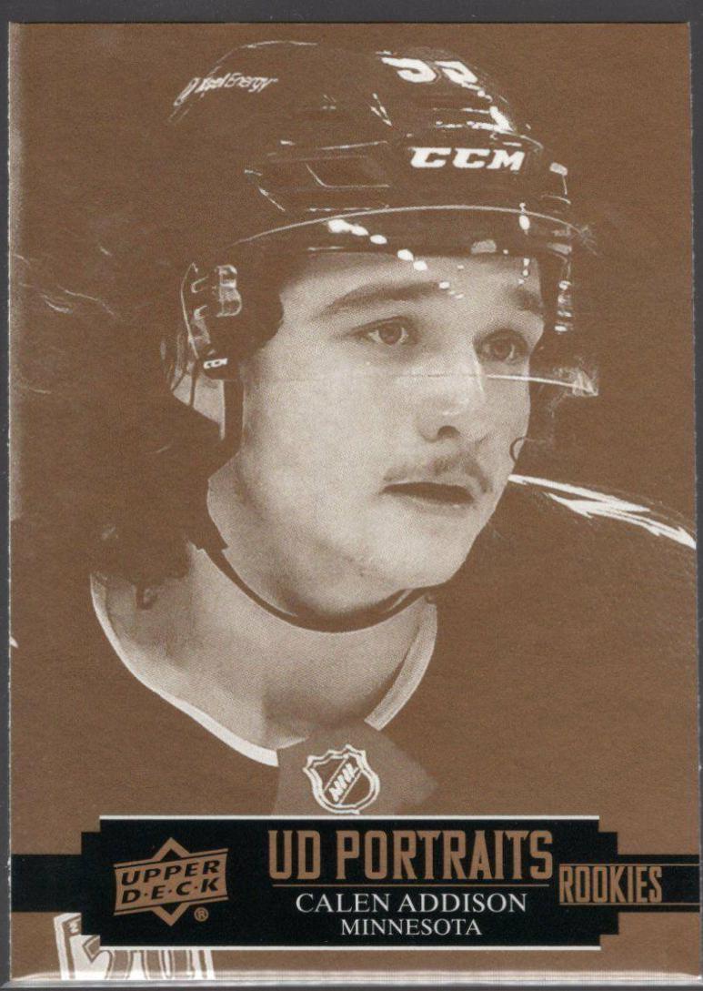 Calen Addison #P-38 Hockey Cards 2021 Upper Deck UD Portraits