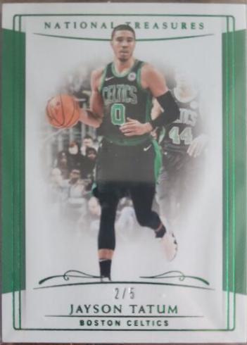 Jayson Tatum Emerald #79 Basketball Cards 2018 Panini National Treasures