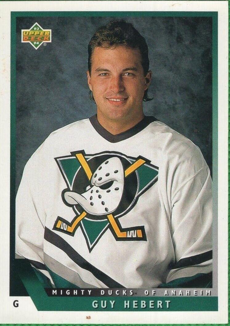 Guy Hebert #1 Hockey Cards 1993 Upper Deck