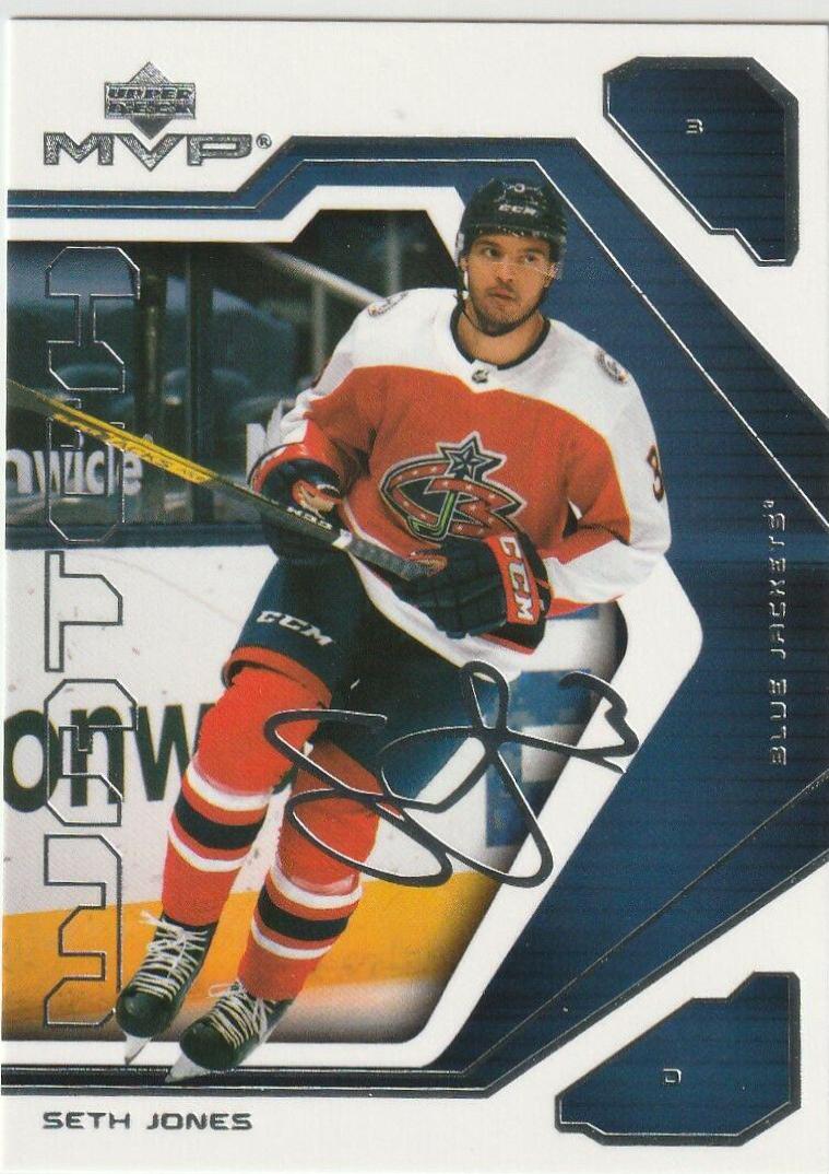 Seth Jones #80 Hockey Cards 2021 Upper Deck MVP 20th Anniversary