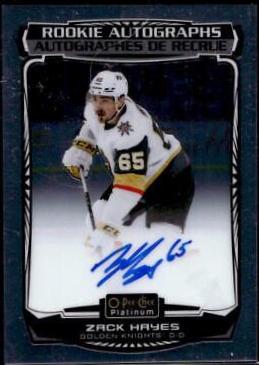 Zack Hayes #R-ZH 2022-23 O-Pee-Chee Platinum Hockey Rookie Autographs