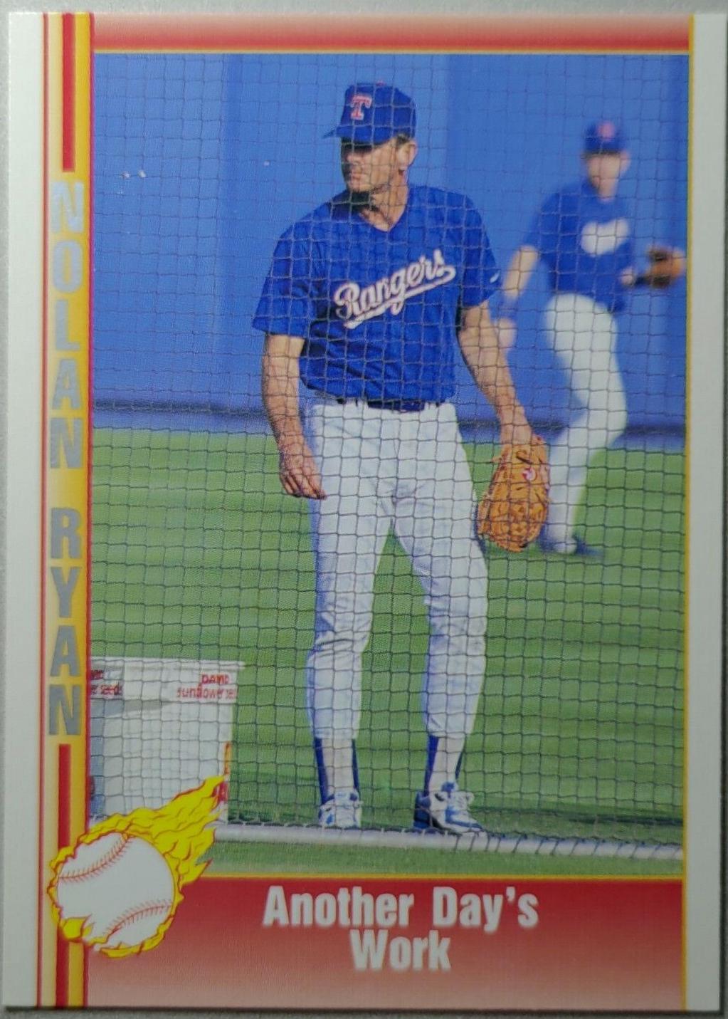 Another Day's Work #215 Baseball Cards 1992 Pacific Nolan Ryan
