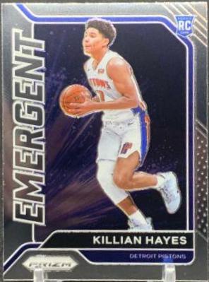 Killian Hayes #7 Basketball Cards 2020 Panini Prizm Emergent