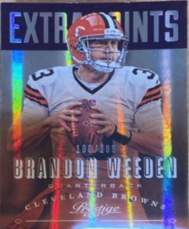 Brandon Weeden [Extra Points Purple] #45