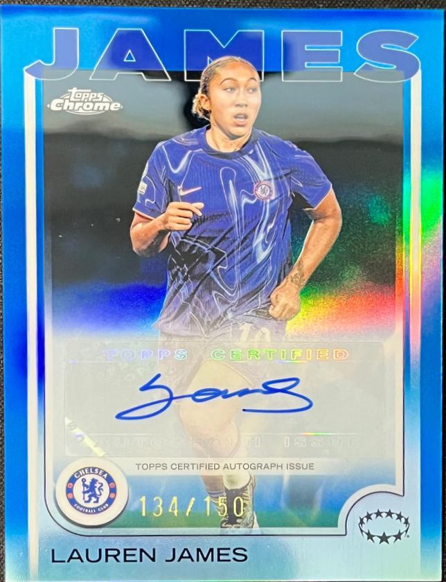 Lauren James #AV-LJ 2024 Topps Chrome Uwcl Veterans And Rookies Autograph Soccer