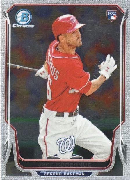 Jeff Kobernus #4 Baseball Cards 2014 Bowman Chrome