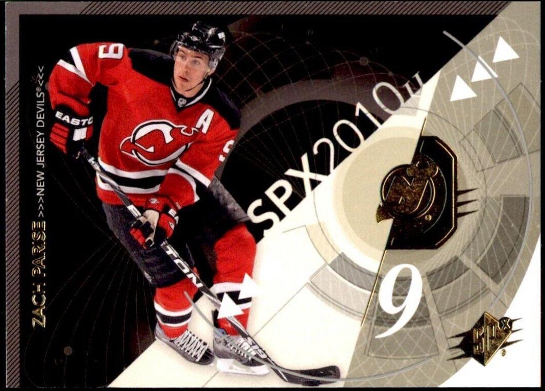 Zach Parise #60 Hockey Cards 2010 SPx