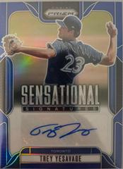 Trey Yesavage [Blue] #SS-TY Prices | 2025 Panini Prizm Sensational 