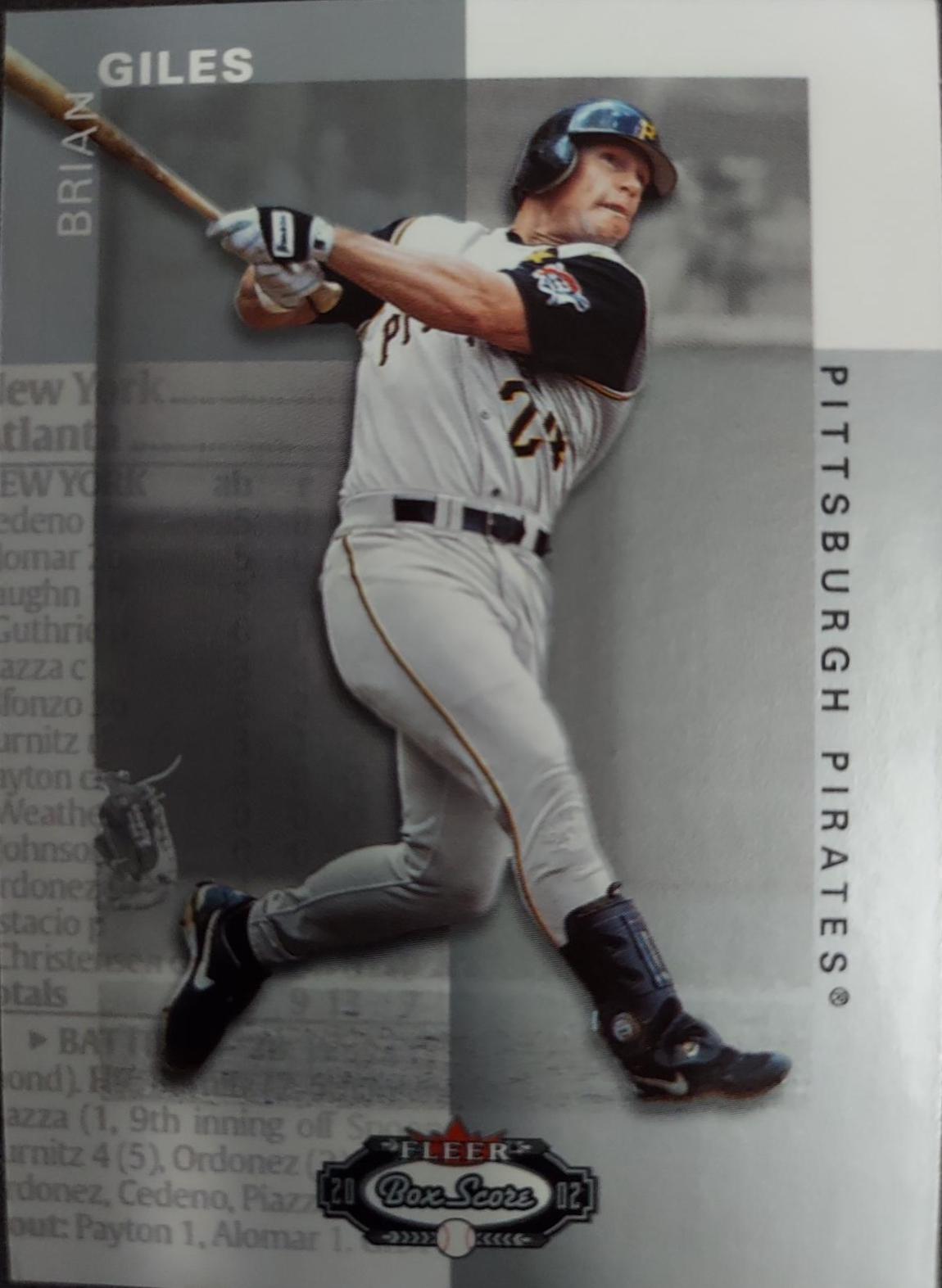 Brian Giles #26 Baseball Cards 2002 Fleer Box Score