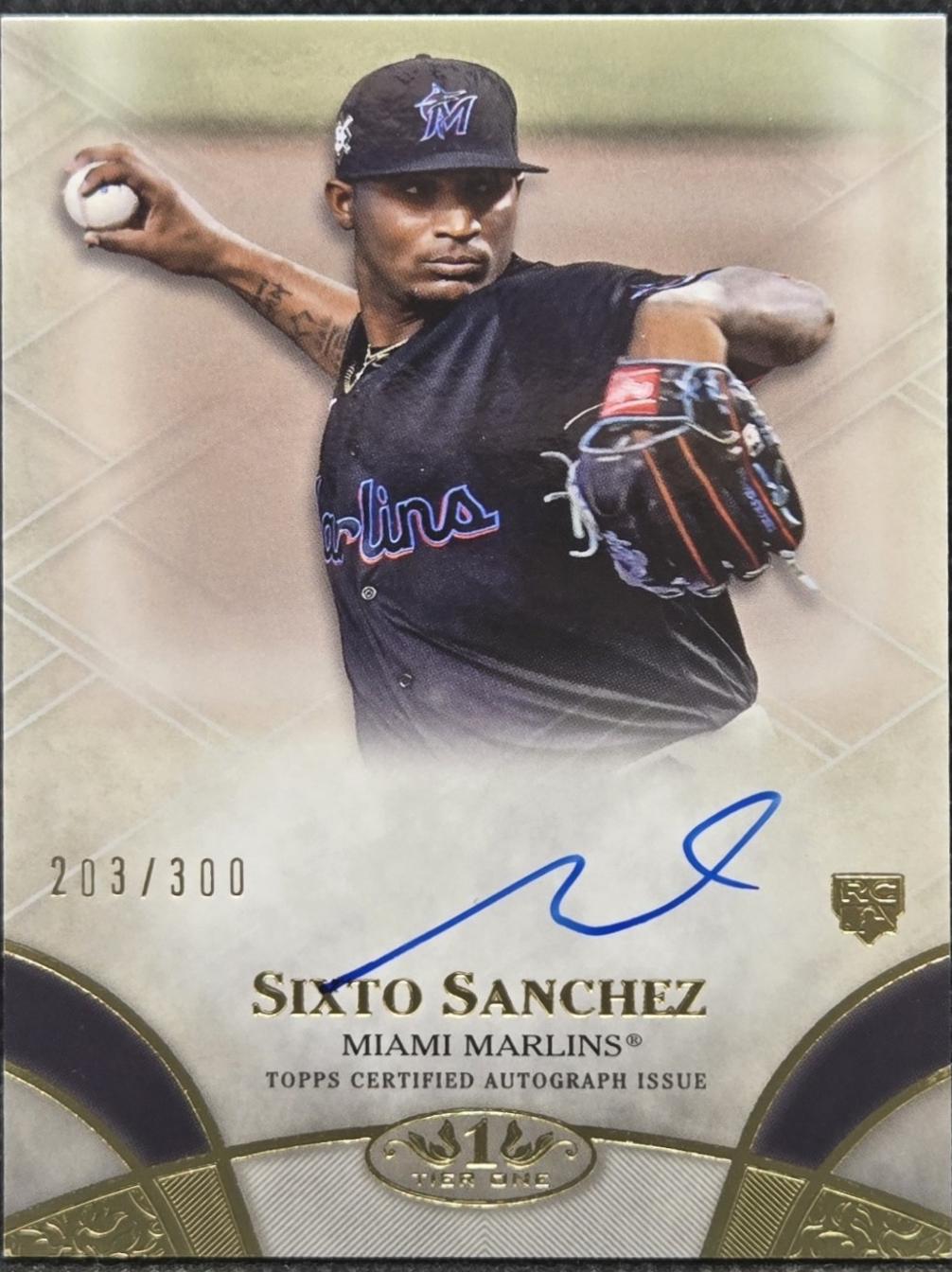 Sixto Sanchez #BOA-SS 2021 Topps Tier One Baseball Break Out Autographs