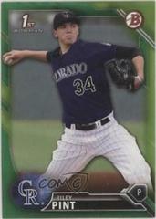 Riley Pint [Green] #BD-50 Baseball Cards 2016 Bowman Draft Prices