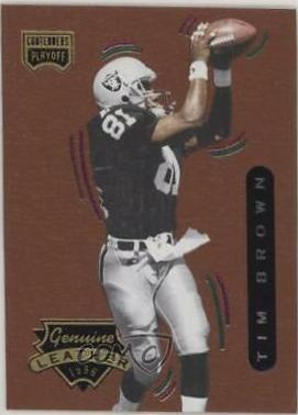Tim Brown #54 1996 Playoff Contenders Leather Football