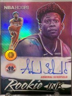 Admiral Schofield #ASH Basketball Cards 2019 Panini Hoops Rookie Ink Autographs