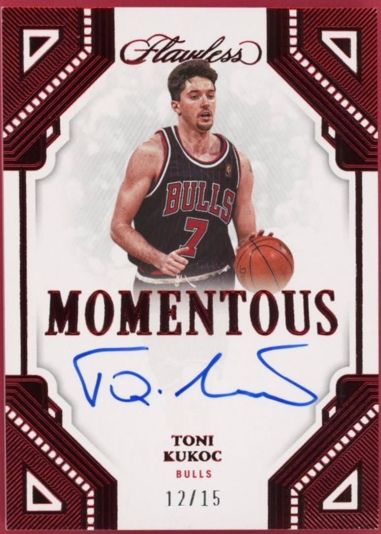 Toni Kukoc #45 2022 Panini Flawless Momentous Autograph Basketball