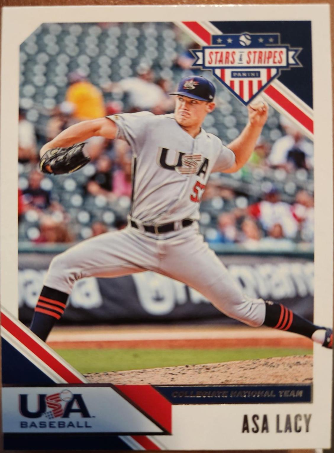 Asa Lacy #74 2020 Panini Stars & Stripes USA Baseball