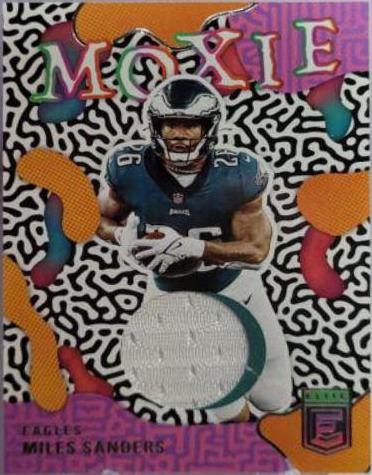 Miles Sanders #MO-18 Football Cards 2022 Panini Donruss Elite Moxie
