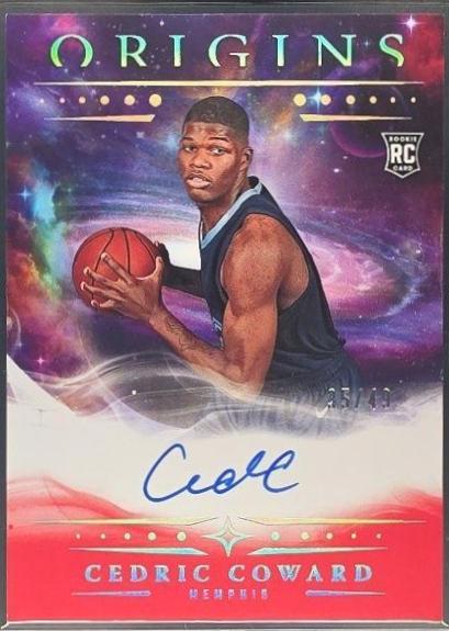 Cedric Coward #5 2025 Panini Origins Rookie Autograph Basketball