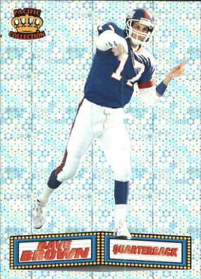 Dave Brown #6 Football Cards 1994 Pacific Marquee Prisms