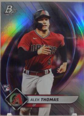 Alek Thomas #67 Baseball Cards 2022 Bowman Platinum