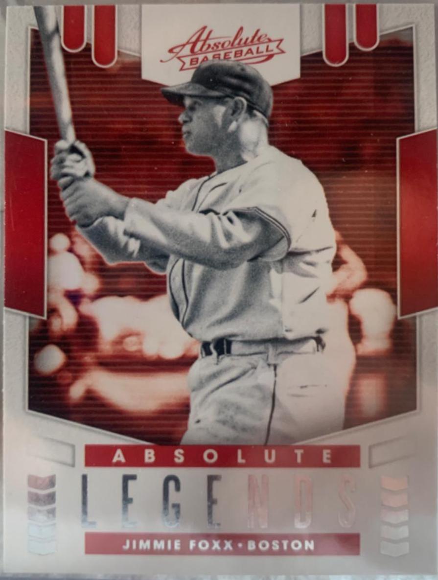 Jimmie Foxx #AL9 Baseball Cards 2020 Panini Absolute Legends