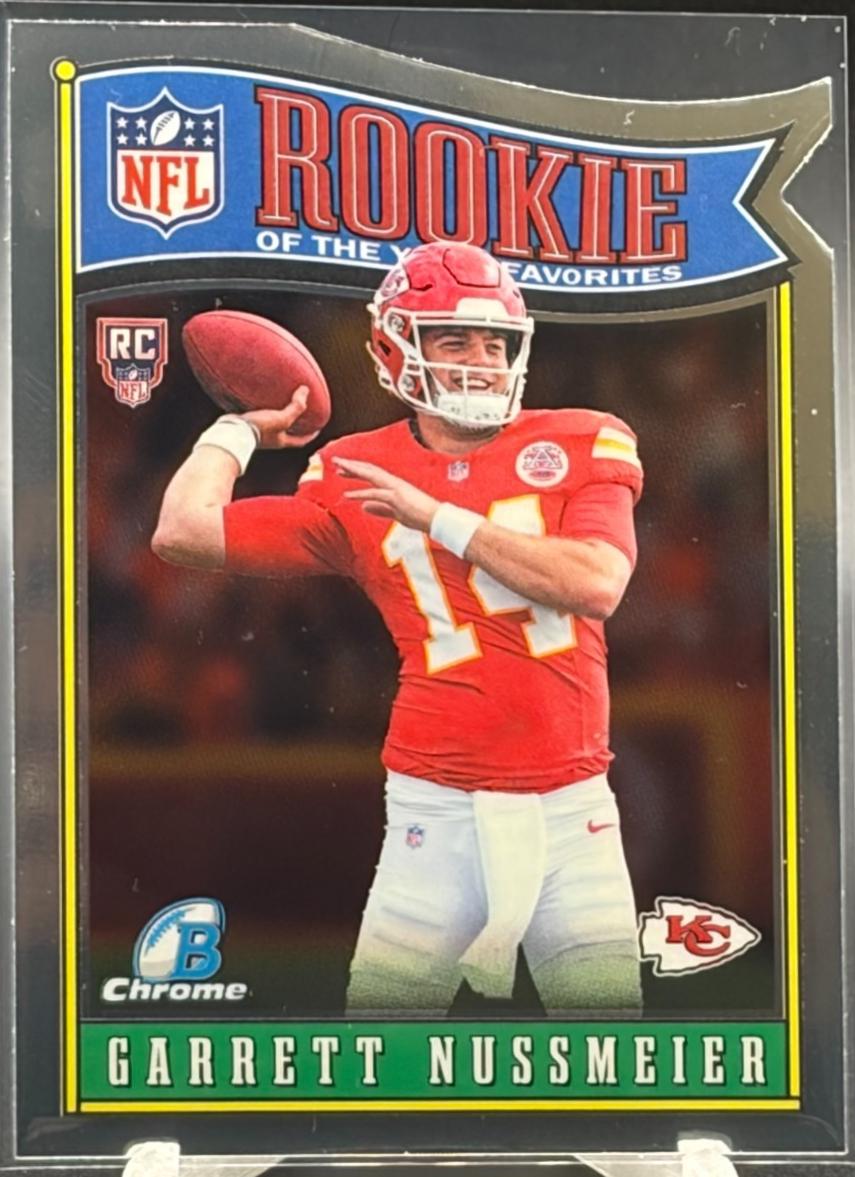 Garrett Nussmeier #ROY-5 2026 Bowman Roy Favorites Football