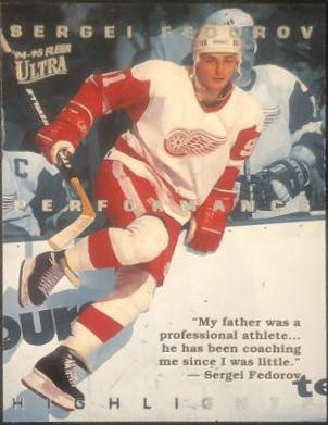 Sergei Fedorov #2 Hockey Cards 1994 Ultra Sergei Fedorov Highlights