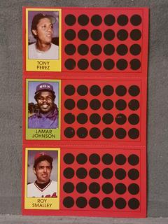Tony Perez, Lamar Johnson, Roy Smalley #8, 25, 43