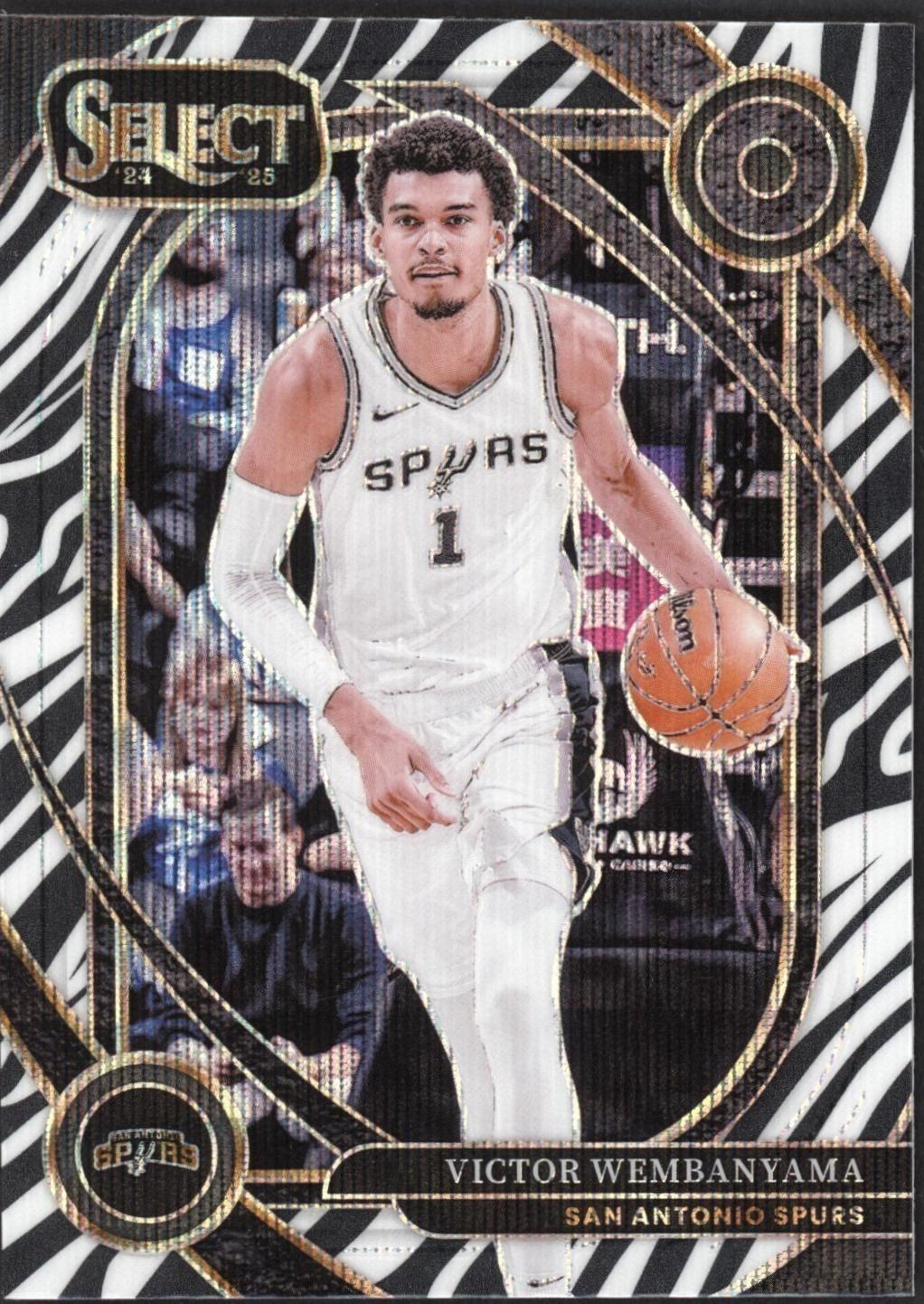 Victor Wembanyama [Zebra Prizm] #229 Prices | 2024 Panini Select