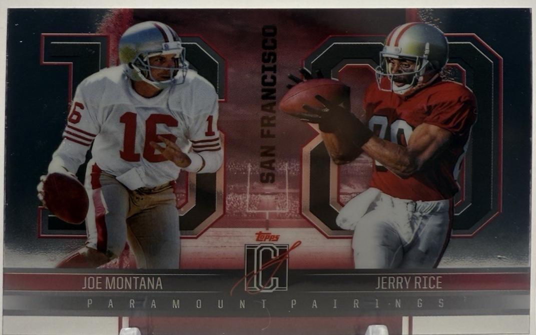 Jerry Rice / Joe Montana #PP-13 Football Cards 2024 Topps Signature Class Paramount Pairings