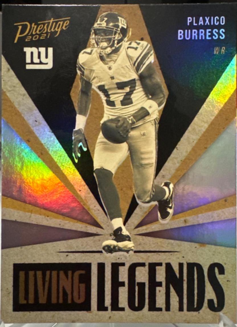 Plaxico Burress #LL-5 Football Cards 2021 Panini Prestige Living Legends