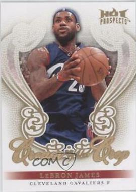 LeBron James #CC-3 Basketball Cards 2008 Fleer Hot Prospects Cream of the Crop