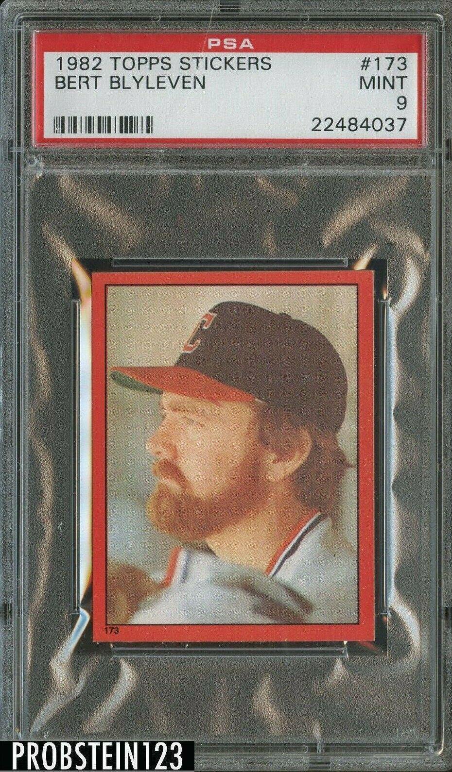 Bert Blyleven #173 1982 Topps Stickers Baseball