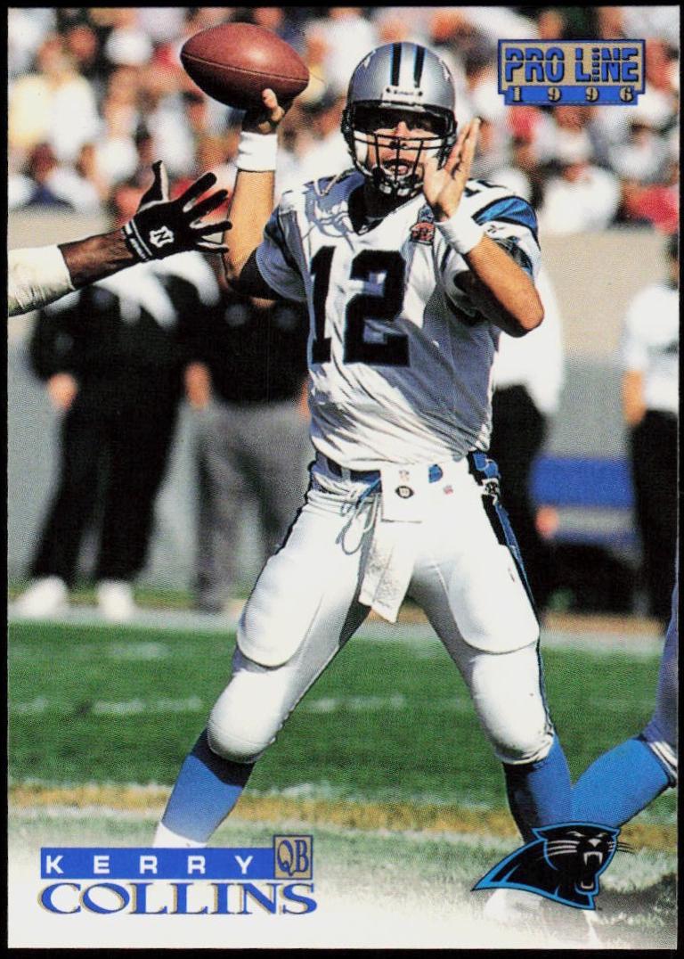 Kerry Collins #7 1996 Pro Line Football