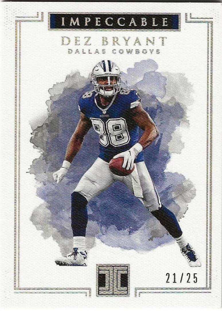 Dez Bryant #9 Football Cards 2017 Panini Impeccable