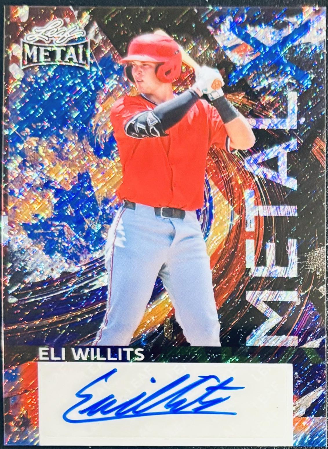 Eli Willits #MX-EW1 2026 Leaf Metal X Autograph Baseball