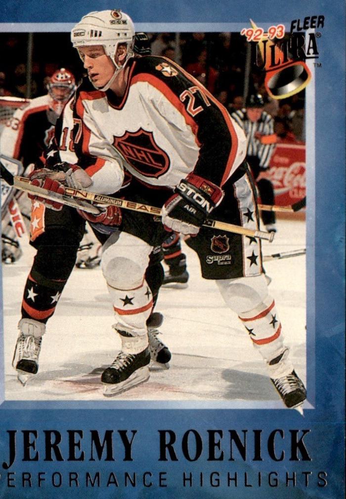Jeremy Roenick #9 1992 Ultra Performance Highlights Hockey