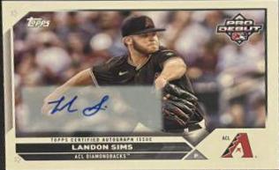Landon Sims #PD-100 Baseball Cards 2023 Topps Pro Debut