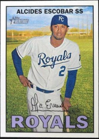 Alcides Escobar #7 Baseball Cards 2016 Topps Heritage