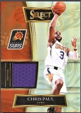 Chris Paul #SS-CPL Basketball Cards 2021 Panini Select Selective Swatches