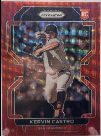 Kervin Castro [Red Wave Prizm] #34