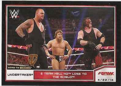 The Undertaker #5 Wrestling Cards 2014 Topps WWE Road to Wrestlemania