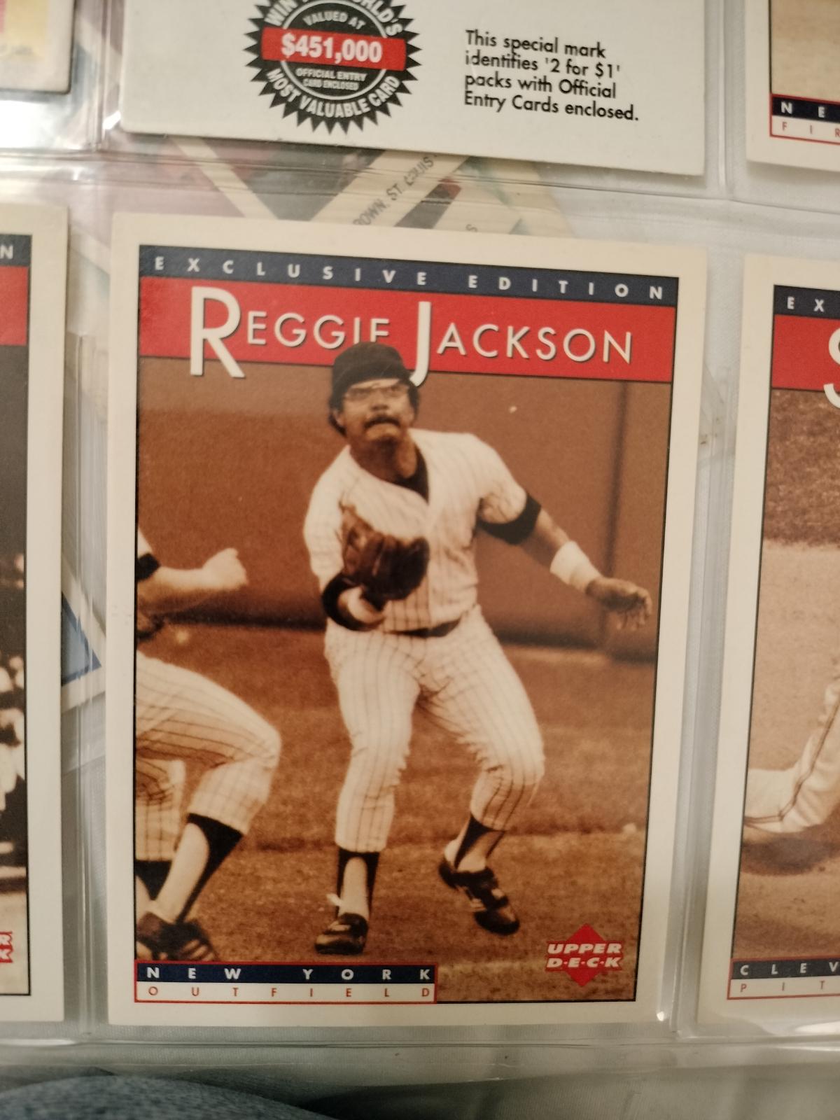 Reggie jackson #10 Baseball Cards 1995 Upper Deck