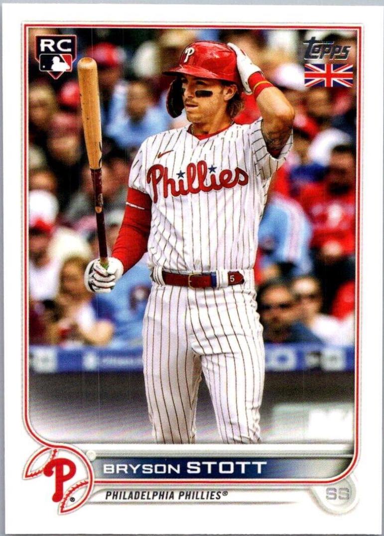 Bryson Stott #207 Baseball Cards 2022 Topps UK Edition