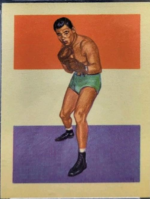 Joe Louis #41 Boxing Cards 1956 Topps Adventure