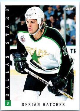 derian hatcher #168 Hockey Cards 1993 Score